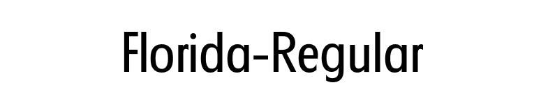 Florida-Regular font preview