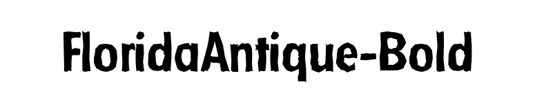 FloridaAntique-Bold font preview