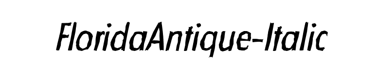 FloridaAntique-Italic font preview