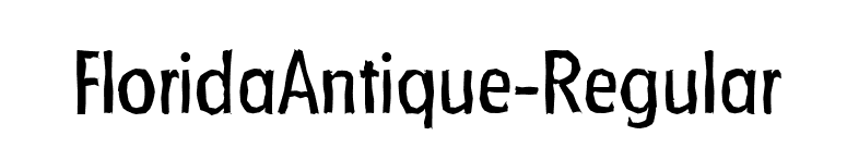 FloridaAntique-Regular font preview