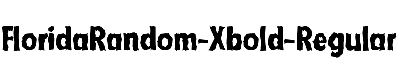 FloridaRandom-Xbold-Regular font preview