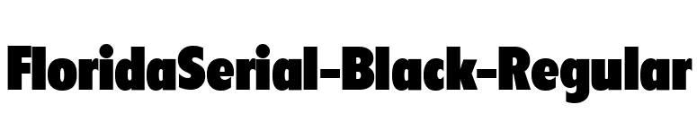 FloridaSerial-Black-Regular font preview