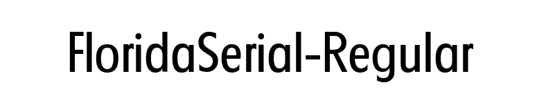 FloridaSerial-Regular font preview