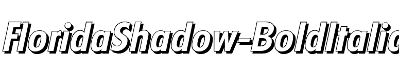 FloridaShadow-BoldItalic font preview