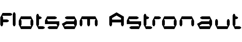 Flotsam Astronaut font preview