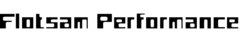 Flotsam Performance font preview
