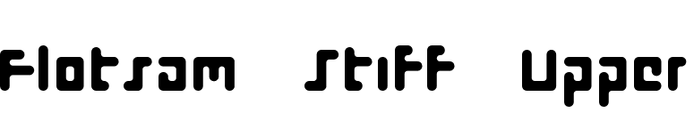 Flotsam Stiff Upper font preview