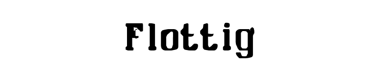 Flottig font preview