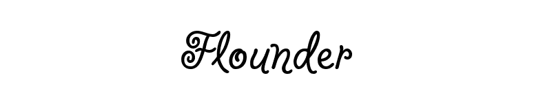 Flounder font preview