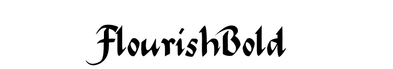 FlourishBold font preview