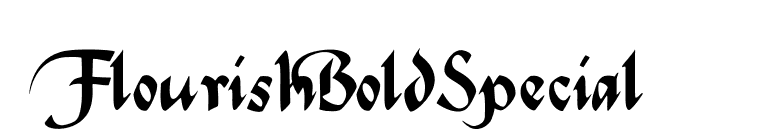 FlourishBoldSpecial font preview