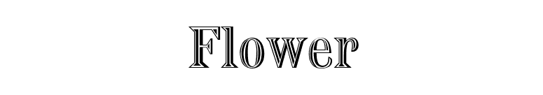 Flower font preview