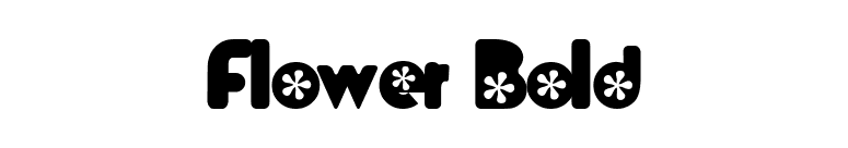 Flower Bold font preview