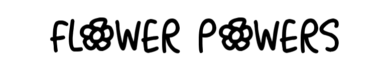 Flower Powers font preview