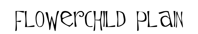 Flowerchild Plain font preview