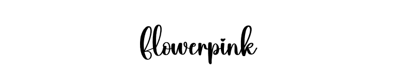 Flowerpink font preview