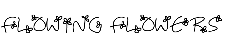 Flowing Flowers
 font preview