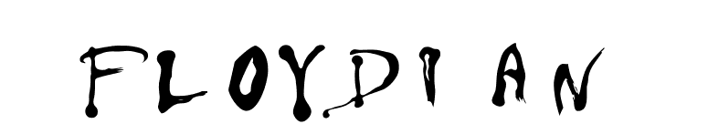 Floydian font preview