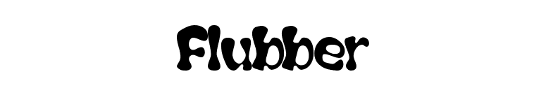 Flubber font preview