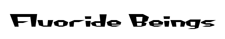 Fluoride Beings font preview