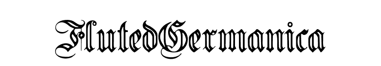 FlutedGermanica font preview