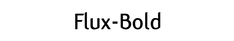 Flux-Bold font preview