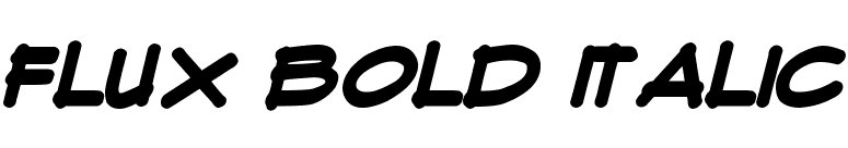 Flux Bold Italic font preview