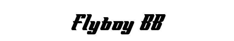 Flyboy BB font preview