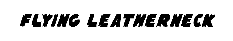 Flying Leatherneck font preview