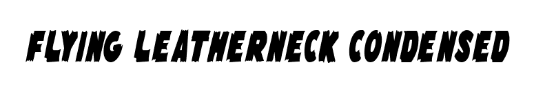 Flying Leatherneck Condensed font preview
