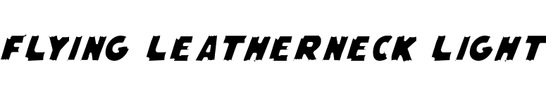 Flying Leatherneck Light font preview