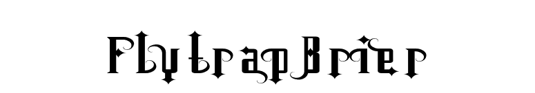 FlytrapBrier font preview