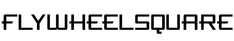 FlywheelSquare font preview