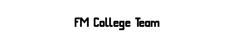 FM College Team font preview