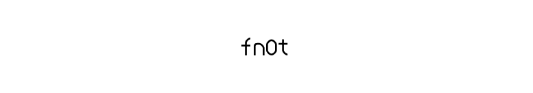 fn0t font preview