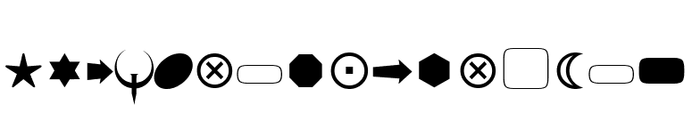 FnT_BasicShapes1 font preview