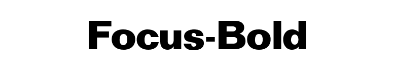 Focus-Bold font preview