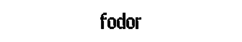 Fodor font preview