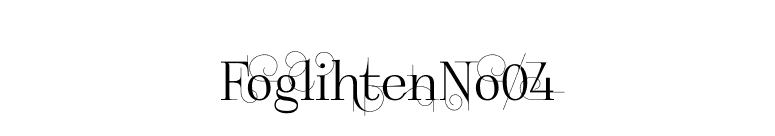 FoglihtenNo04 font preview