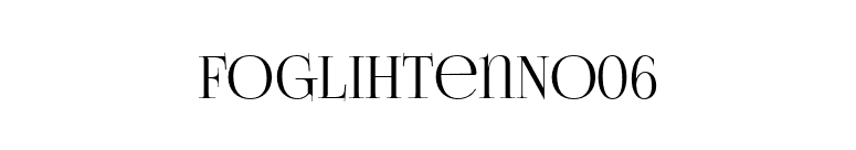 FoglihtenNo06 font preview