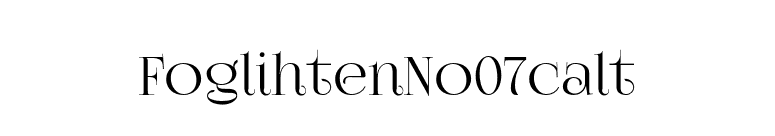 FoglihtenNo07calt font preview
