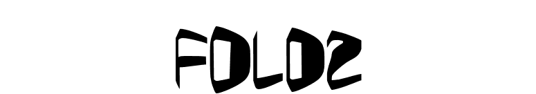 Foldz font preview