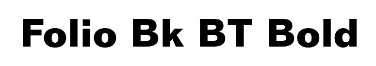 Folio Bk BT Bold font preview