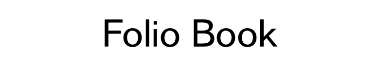 Folio Book font preview