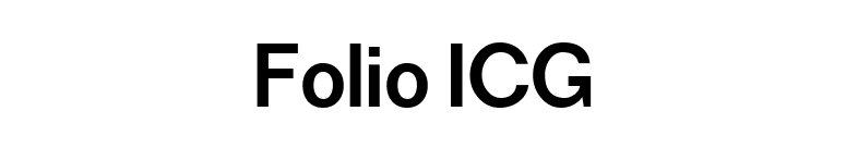 Folio ICG font preview