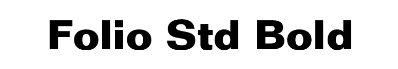 Folio Std Bold font preview