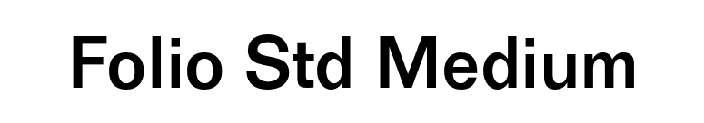 Folio Std Medium font preview