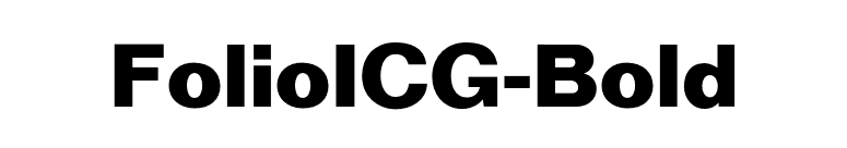 FolioICG-Bold font preview
