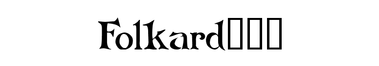 Folkardâ„¢ font preview