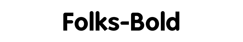 Folks-Bold font preview